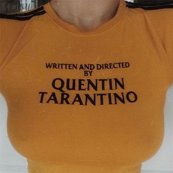 quentin tarantino yellow t shirt women short sleeve bodycon t shirt womens o neck letter print casual femme, White
quentin tarantino yellow t shirt women short sleeve bodycon t shirt womens o neck letter print casual femme, White