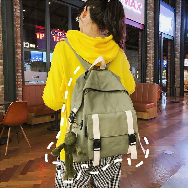 student bag 2020 new shoulder bag student stay on campus canvas hit color casual korean version harajuku
student bag 2020 new shoulder bag student stay on campus canvas hit color casual korean version harajuku