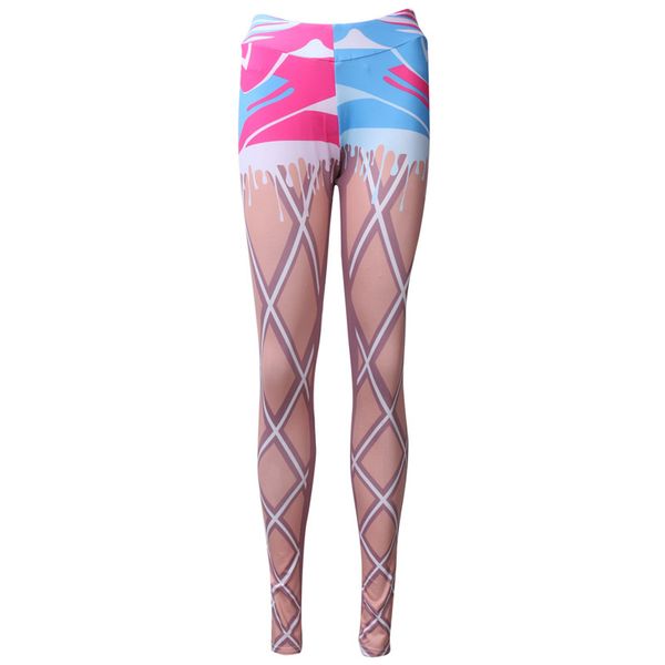 women sporty gym workout net printed pants leggings ladies fitness stretch flexible special emulational skin trousers, Black;blue
women sporty gym workout net printed pants leggings ladies fitness stretch flexible special emulational skin trousers, Black;blue