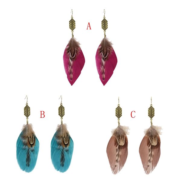 idealway 3 color bohemian vintage silver feather pendant drop dangle earrings hook earring jewelry
idealway 3 color bohemian vintage silver feather pendant drop dangle earrings hook earring jewelry