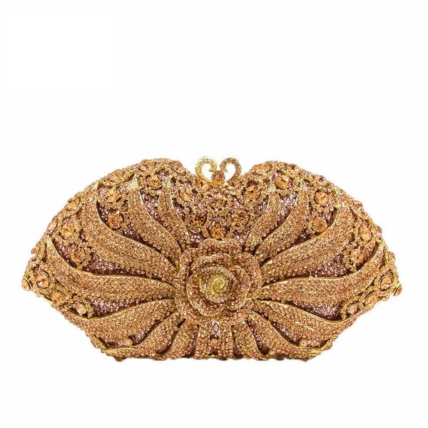 double flower champagne crystal women evening bags formal dinner bridal diamond clutch party purses and handbags
double flower champagne crystal women evening bags formal dinner bridal diamond clutch party purses and handbags