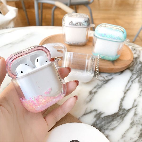 bling sparkly flowing liquid airpods for iphone bluetooth wireless headphones protective case for headphones airpods 1/2 airpods box
bling sparkly flowing liquid airpods for iphone bluetooth wireless headphones protective case for headphones airpods 1/2 airpods box