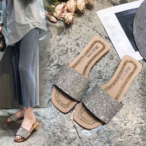 2019 women's slippers summer beach casual shoes fashion casual square toe crystal outdoor ladies shoes flip flops home, Black
2019 women's slippers summer beach casual shoes fashion casual square toe crystal outdoor ladies shoes flip flops home, Black