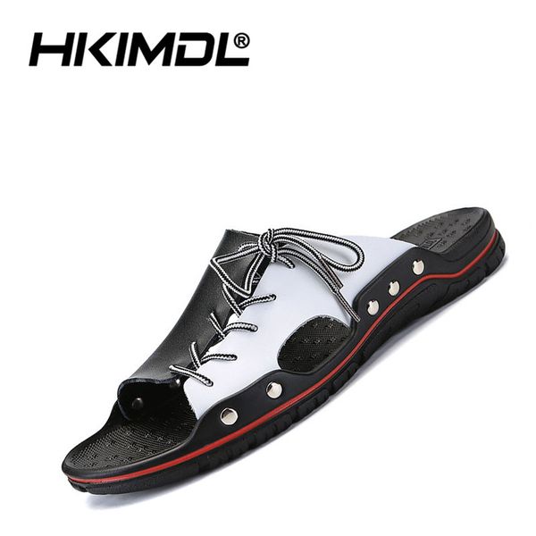 hkimdl 2019 men beach sandals casual summer leather slippers for men outdoor sandals man footwear shoes sandalias hombre, Blue;gray
hkimdl 2019 men beach sandals casual summer leather slippers for men outdoor sandals man footwear shoes sandalias hombre, Blue;gray
