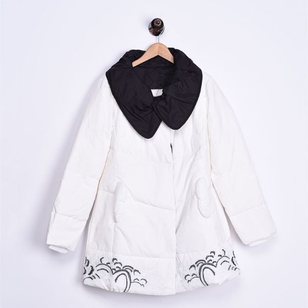 2018 women's dress new style winter korean-style mid-length versatile slimming thick warm down jacket fashion le286, Black;white
2018 women's dress new style winter korean-style mid-length versatile slimming thick warm down jacket fashion le286, Black;white