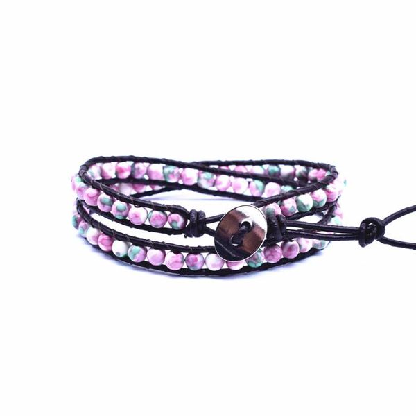 new design chakra bracelet handmade leather wrap bracelet multi color beads natural stone men women jewelry wholesale, Black
new design chakra bracelet handmade leather wrap bracelet multi color beads natural stone men women jewelry wholesale, Black