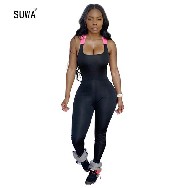 sport wear gym sheath slim-fit rompers 2020 wholesale summer women sleeveless bodycon jumpsuit female catsuit, Black;white
sport wear gym sheath slim-fit rompers 2020 wholesale summer women sleeveless bodycon jumpsuit female catsuit, Black;white