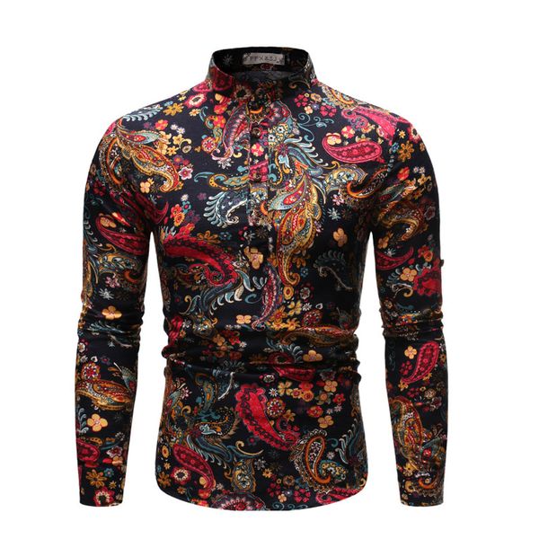 floral shirt men's floral dress shirt 70s printed casual stand collar shirts holiday style long sleeve, White;black
floral shirt men's floral dress shirt 70s printed casual stand collar shirts holiday style long sleeve, White;black