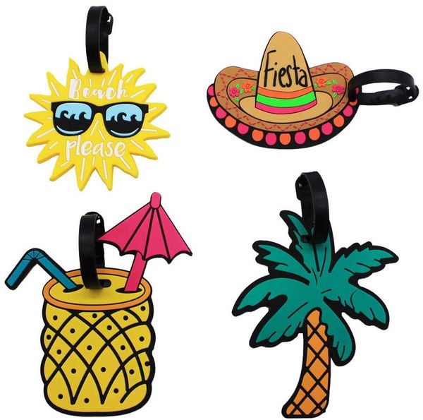 unique luggage tags set of 4 cute summer beach holiday travel suitcase bag identify baggage label, Black
unique luggage tags set of 4 cute summer beach holiday travel suitcase bag identify baggage label, Black