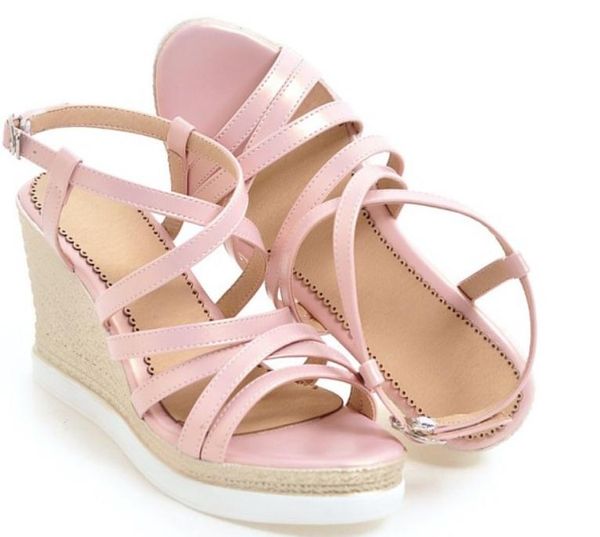 2019 women's sandals in summer with new style high heel slope heel thick bottom waterproof table, Black
2019 women's sandals in summer with new style high heel slope heel thick bottom waterproof table, Black