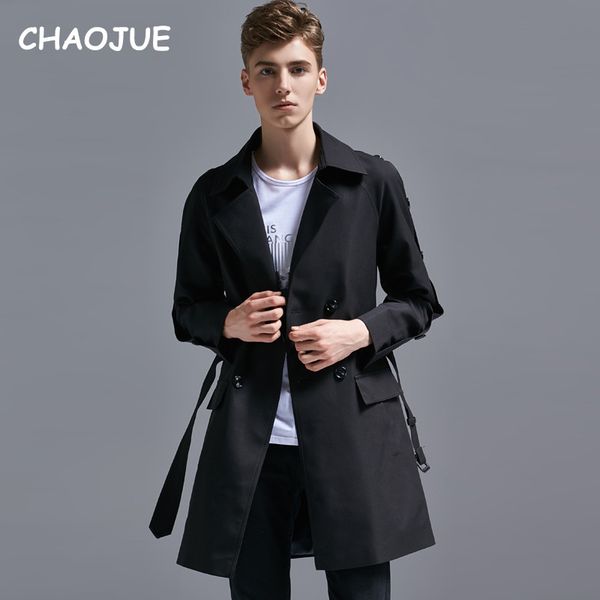 chaojue double breast army green trench coat mens medium length spring/fall fashion slim causal outwear man buttons sleeve coats, Tan;black
chaojue double breast army green trench coat mens medium length spring/fall fashion slim causal outwear man buttons sleeve coats, Tan;black