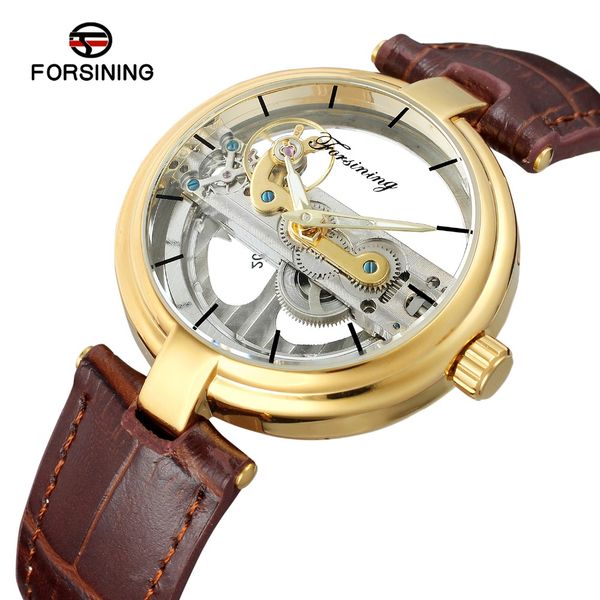 forsining men's high end vintage automatic movement popular unique style genuine leather strap skeleton wristwatch relojes, Slivery;brown
forsining men's high end vintage automatic movement popular unique style genuine leather strap skeleton wristwatch relojes, Slivery;brown