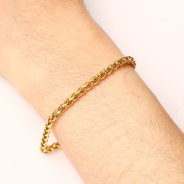cacana stainless steel chain bracelets for man women gold silver color for pendant flower basket donot fade jewelry a1249, Black
cacana stainless steel chain bracelets for man women gold silver color for pendant flower basket donot fade jewelry a1249, Black