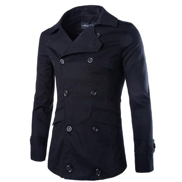 2016 new arrival men's double-breasted trench coat casual business men jacket slim men outerwear jacket size m-2xl, Black;brown
2016 new arrival men's double-breasted trench coat casual business men jacket slim men outerwear jacket size m-2xl, Black;brown