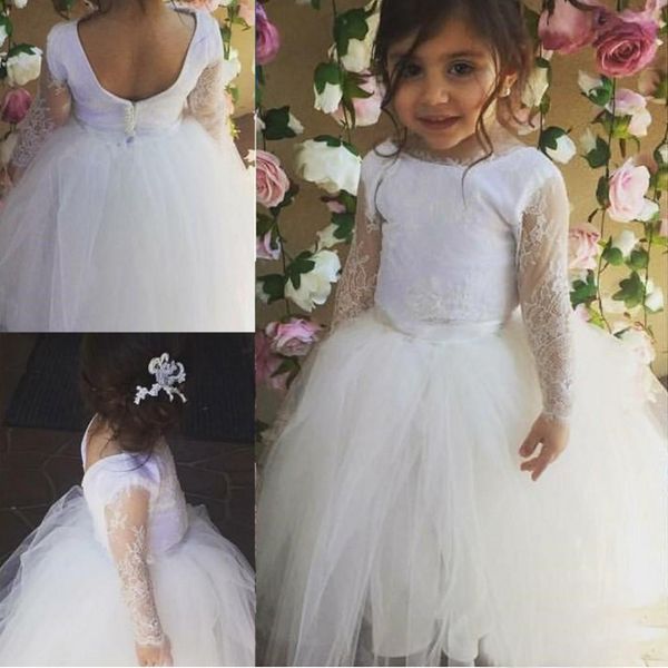 2019 charming vintage white long sleeve flower girl dresses lace girls beauty pageant dresses for wedding dress, White;blue
2019 charming vintage white long sleeve flower girl dresses lace girls beauty pageant dresses for wedding dress, White;blue
