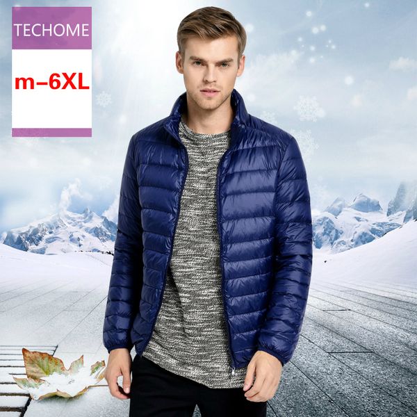 m-6xl men autumn winter light down jacket short coat warm solid stand collar large size male casual white duck down jacket, Black 
m-6xl men autumn winter light down jacket short coat warm solid stand collar large size male casual white duck down jacket, Black