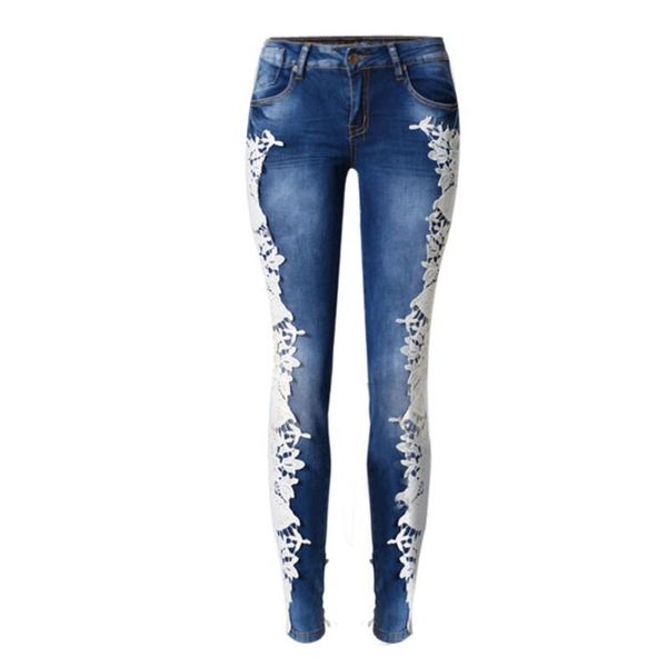 women lace patchwork jeans european style plus size skinny pencil pants vintage fashion ladies bleached denim pants 62465, Blue
women lace patchwork jeans european style plus size skinny pencil pants vintage fashion ladies bleached denim pants 62465, Blue