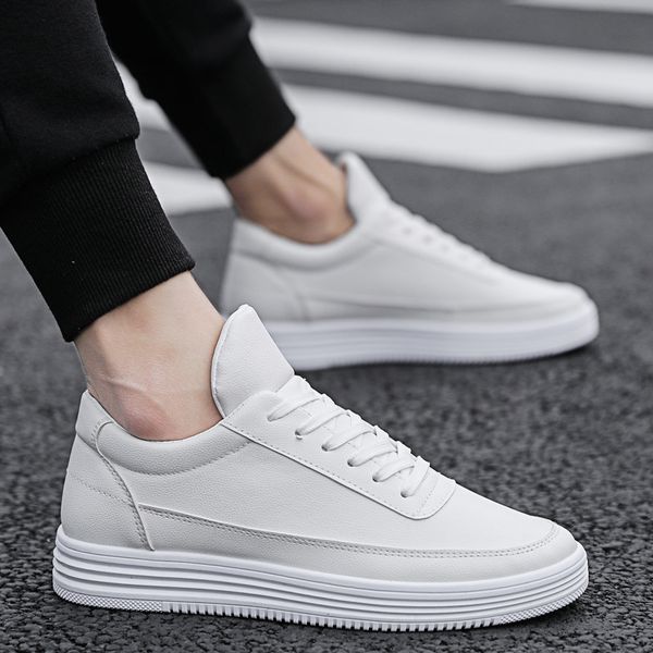 spring new men casual shoes breathable wear resistant shoes comfortable summer white round toe lace up flat snekaers tyh78, Black
spring new men casual shoes breathable wear resistant shoes comfortable summer white round toe lace up flat snekaers tyh78, Black