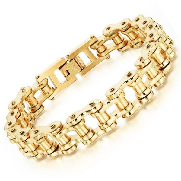 titanium steel hand chain bracelet for men personality rock style motorcycle bicycle chain stainless steel bracelets jewelry gold silver, Black
titanium steel hand chain bracelet for men personality rock style motorcycle bicycle chain stainless steel bracelets jewelry gold silver, Black