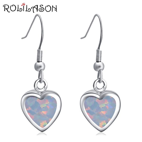 925 sterling silver heart shape created opal white fire drop earrings party earrings jewelry for women se007, Golden;silver
925 sterling silver heart shape created opal white fire drop earrings party earrings jewelry for women se007, Golden;silver
