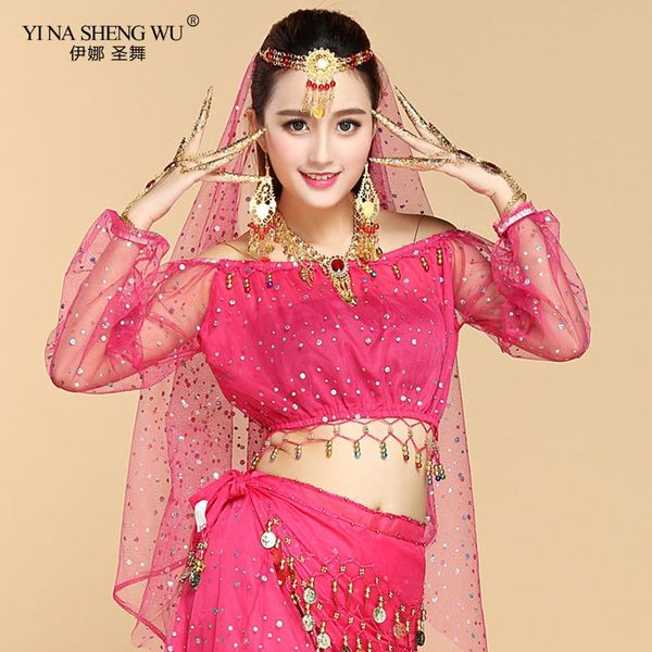 stage wear belly dance costume 6 colors long sleeve off shoulder women chiffon gypsy dancewear bellydance, Black;red
stage wear belly dance costume 6 colors long sleeve off shoulder women chiffon gypsy dancewear bellydance, Black;red