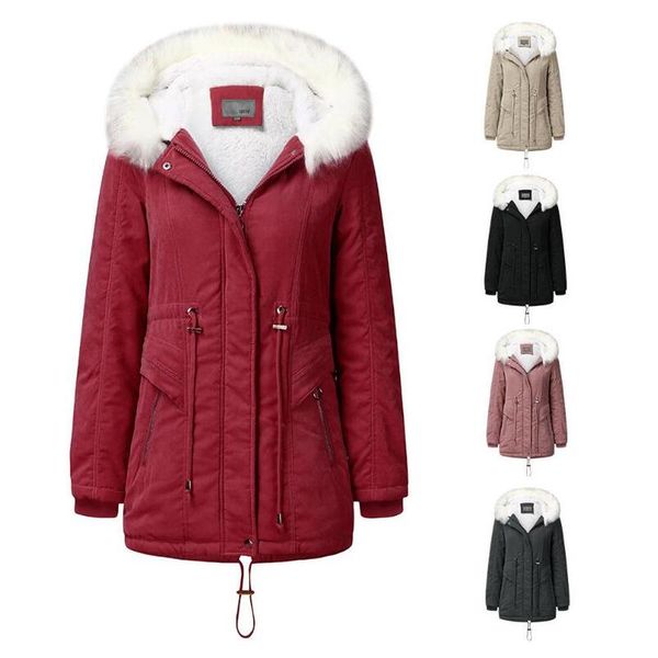 helisopus new parker coat women cotton padded fur hooded collar jacket and coat winter warm female long jacket, Black
helisopus new parker coat women cotton padded fur hooded collar jacket and coat winter warm female long jacket, Black