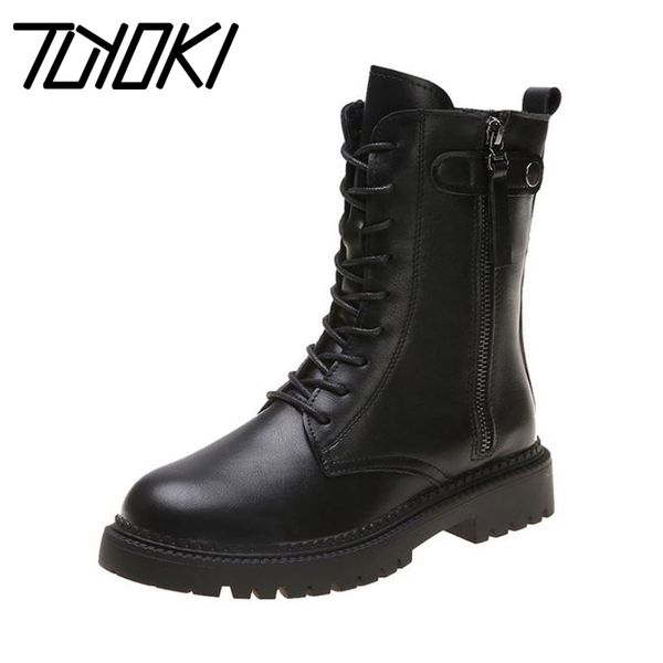 tuyoki winter women mid calf boots fashion zipper cross strap shoes women keep warm flat platform ridding boots size 35-39, Black
tuyoki winter women mid calf boots fashion zipper cross strap shoes women keep warm flat platform ridding boots size 35-39, Black