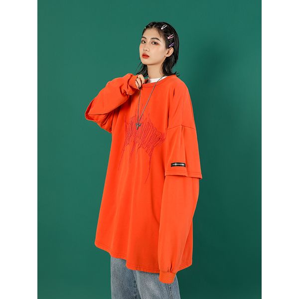 women 2019 street hip hop letter embroidery lower garment missing david garment female trendy loose bf sweatshirt hoodies, Black
women 2019 street hip hop letter embroidery lower garment missing david garment female trendy loose bf sweatshirt hoodies, Black