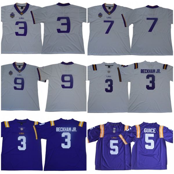 NCAA LSU Tigers 3 Odell Beckham Jr. 7 Leonard Fournette 5 Derrius Guice 9 Joe Burrow 125th Season College Football Jerseys
NCAA LSU Tigers 3 Odell Beckham Jr. 7 Leonard Fournette 5 Derrius Guice 9 Joe Burrow 125th Season College Football Jerseys