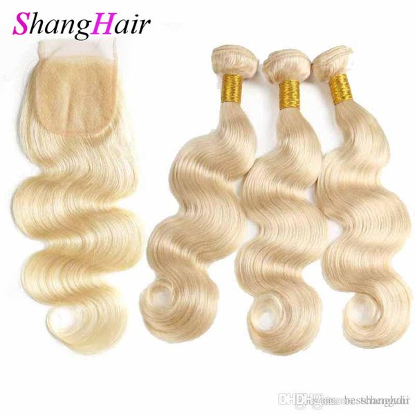 613 blonde human hair bundles with lace closure brazilian virgin 613 straight body wave human hair weaves extension with closure, Black;brown
613 blonde human hair bundles with lace closure brazilian virgin 613 straight body wave human hair weaves extension with closure, Black;brown