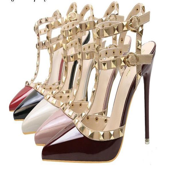 2019 fashion pumps shoes pointed toe rivet women shoes thin heels hollow super high heel shoes .zwm-9616, Black
2019 fashion pumps shoes pointed toe rivet women shoes thin heels hollow super high heel shoes .zwm-9616, Black