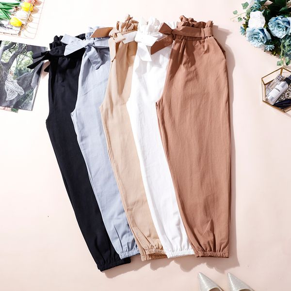 2019 spring women harem pants high street high waist belted trousers causal pants, Black;white
2019 spring women harem pants high street high waist belted trousers causal pants, Black;white