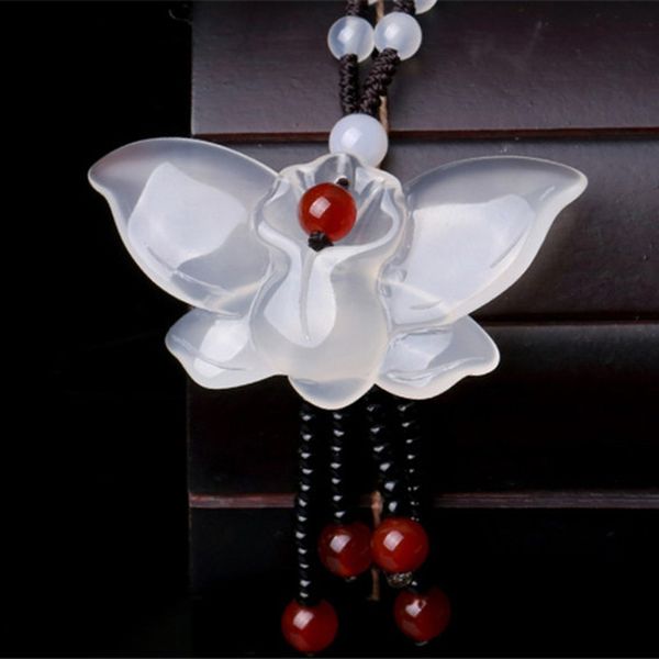 natural white chalcedony butterfly pendant round beads necklace butterfly diy accessories agate sweater chain jade jewelry, Silver
natural white chalcedony butterfly pendant round beads necklace butterfly diy accessories agate sweater chain jade jewelry, Silver