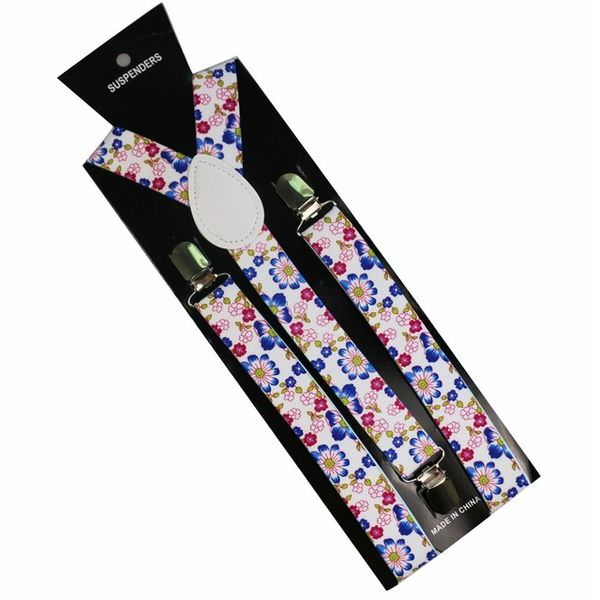 2019 new fashion women 2.5cm wide navy floral printed suspenders braces, Black;white
2019 new fashion women 2.5cm wide navy floral printed suspenders braces, Black;white