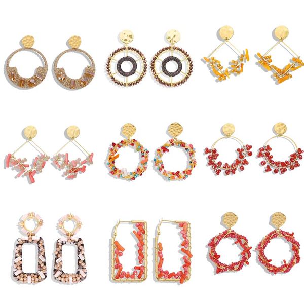 dvacaman bohemian colorful beaded earrings for women handmade stone geometric round drop earrings party gift wholesale jewelry, Silver
dvacaman bohemian colorful beaded earrings for women handmade stone geometric round drop earrings party gift wholesale jewelry, Silver