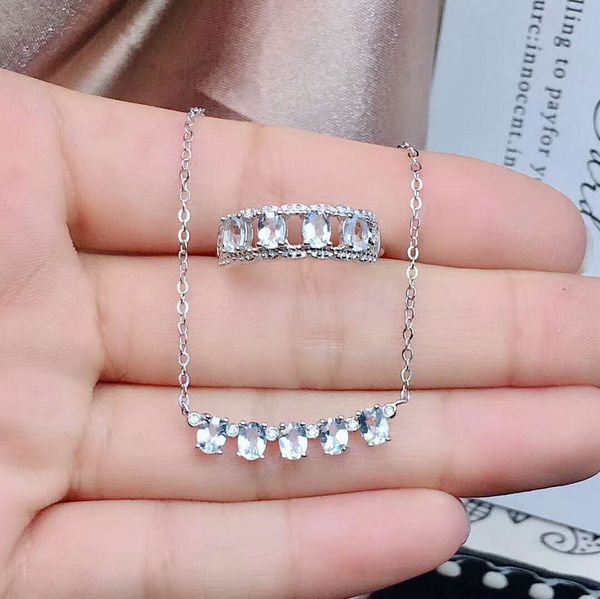 video fidelity natural 3*4mm aquamarine s925 sterling silver fresh fine jewelry sets women party natural light blue gemstone, Black
video fidelity natural 3*4mm aquamarine s925 sterling silver fresh fine jewelry sets women party natural light blue gemstone, Black