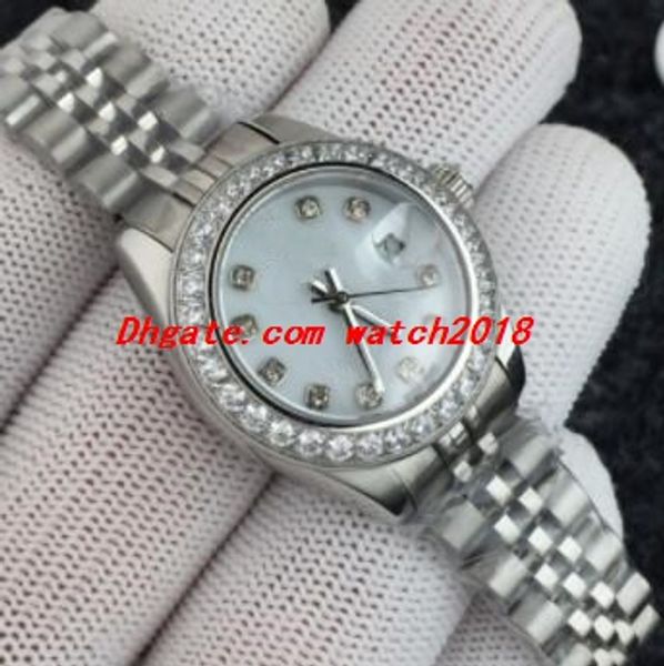 3 Style Lady Watch 179384 26mm White Dial Automatic Stainless Steel Bracelet Women Watch Luxury Wristwatch