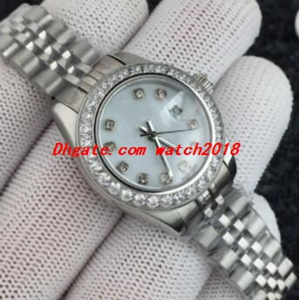 3 style lady watch 179384 31mm automatic movement white dial stainless steel bracelet women watchs sapphire luminous luxury wristwatch, Slivery;brown
3 style lady watch 179384 31mm automatic movement white dial stainless steel bracelet women watchs sapphire luminous luxury wristwatch, Slivery;brown