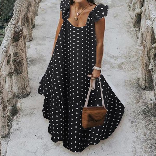 chamsgend 2020 fashion women polka dot print sleeveless sundress loose maxi long beach bohemian vintage dress s-5xl summer dress
chamsgend 2020 fashion women polka dot print sleeveless sundress loose maxi long beach bohemian vintage dress s-5xl summer dress