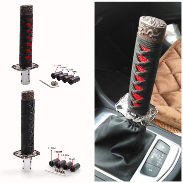 universal samurai sword gear shift knob shifter katana metal black+red 15cm jdm
universal samurai sword gear shift knob shifter katana metal black+red 15cm jdm