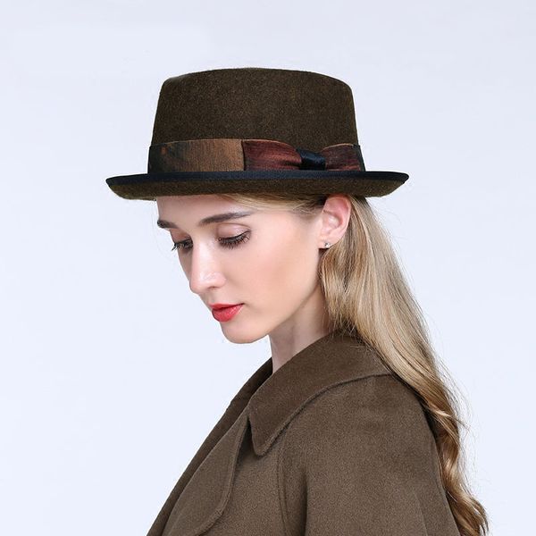 100% australia wool women men pork pie fedora hat cashmere flat homburg godfather caps with fashion bowknot, Blue;gray
100% australia wool women men pork pie fedora hat cashmere flat homburg godfather caps with fashion bowknot, Blue;gray