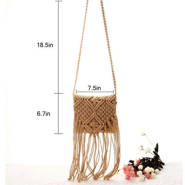 2 pieces tassel tassel crossbody bag shoulder bag woven handmade bohemian ladies handbag crossbody
2 pieces tassel tassel crossbody bag shoulder bag woven handmade bohemian ladies handbag crossbody