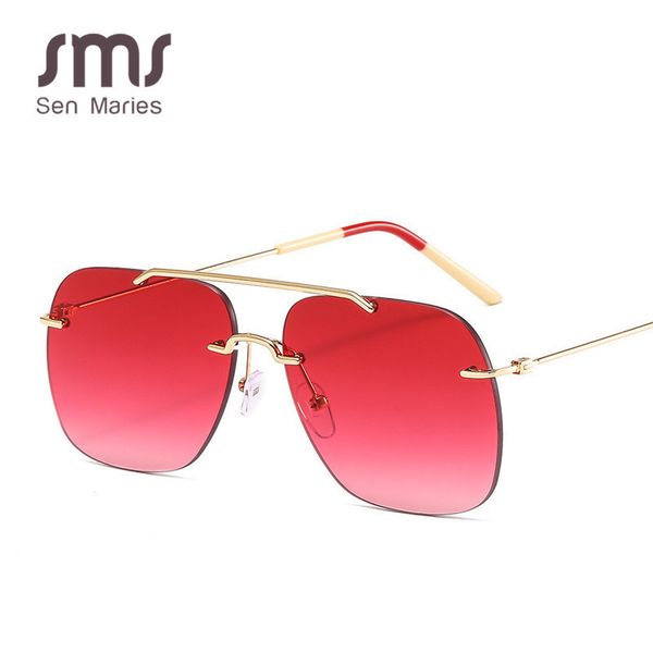 square rimless sunglasses women new vintage sunglasses brand designer men retro small yellow gradient glass uv400 eyewear, Blue
square rimless sunglasses women new vintage sunglasses brand designer men retro small yellow gradient glass uv400 eyewear, Blue