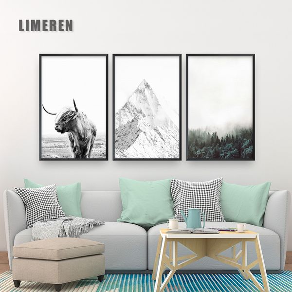 nordic oxen wall art posters and prints black white highland cow canvas painting picture for living room yak home decor no frame
nordic oxen wall art posters and prints black white highland cow canvas painting picture for living room yak home decor no frame
