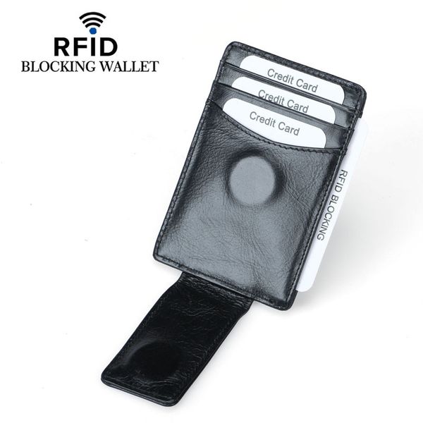 cow leather money clip wallet man business cardholder rfid blocking creditcard case, Black
cow leather money clip wallet man business cardholder rfid blocking creditcard case, Black