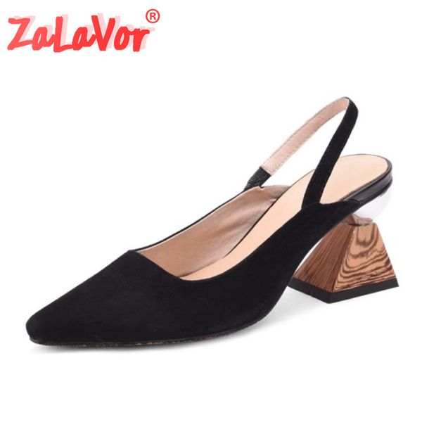 zalavor women high heels shoes real leather shoes women pumps new design heels small square toe fashion footwear size 33-40, Black
zalavor women high heels shoes real leather shoes women pumps new design heels small square toe fashion footwear size 33-40, Black