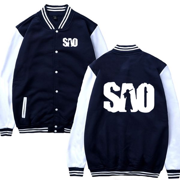 mens baseball jacket sao sword art online harajuku hip hop sweatshirt fleece slim fit jacket tracksuit male casual sportswear, Black;brown
mens baseball jacket sao sword art online harajuku hip hop sweatshirt fleece slim fit jacket tracksuit male casual sportswear, Black;brown
