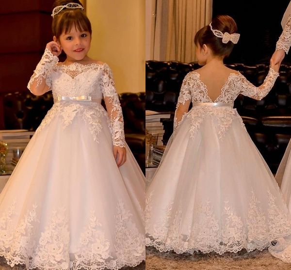princess long sleeve vintage flower girl dresses sheer neck lace appliques floor length flowergirl dress with bow pageant gowns, White;red
princess long sleeve vintage flower girl dresses sheer neck lace appliques floor length flowergirl dress with bow pageant gowns, White;red