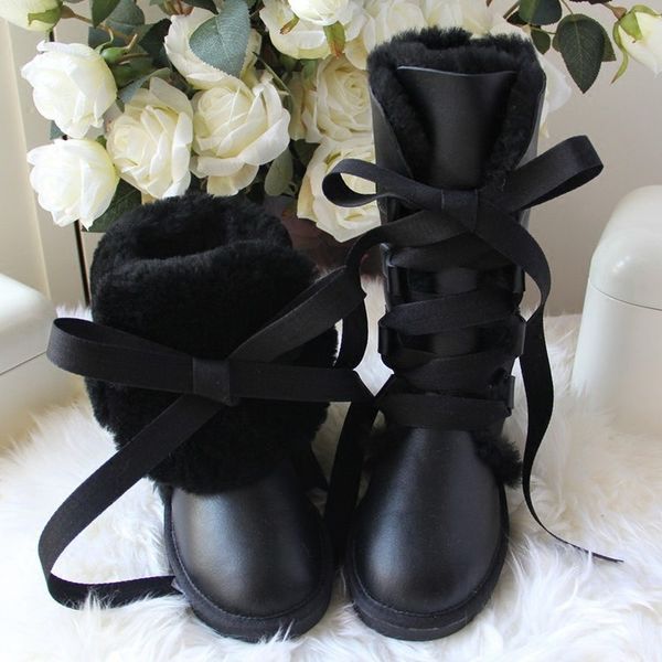 bonjean fashion 100% natural fur women snow boots genuine sheepskin winter boots warm women ing, Black
bonjean fashion 100% natural fur women snow boots genuine sheepskin winter boots warm women ing, Black