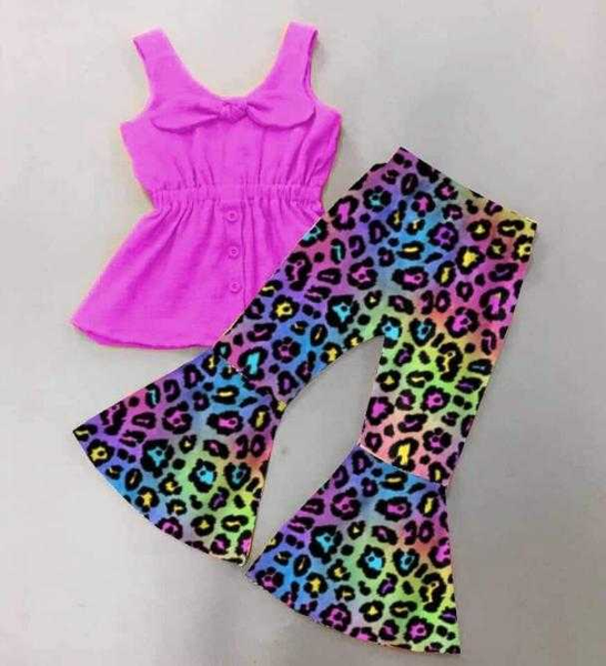 boutique baby girls fashion sets purple with leopard pattern bell pants girls cool sets, White
boutique baby girls fashion sets purple with leopard pattern bell pants girls cool sets, White